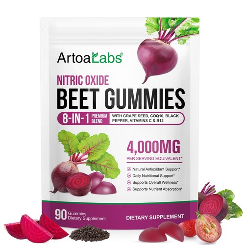 Beetroot gummies 4000mg with - beetroot,