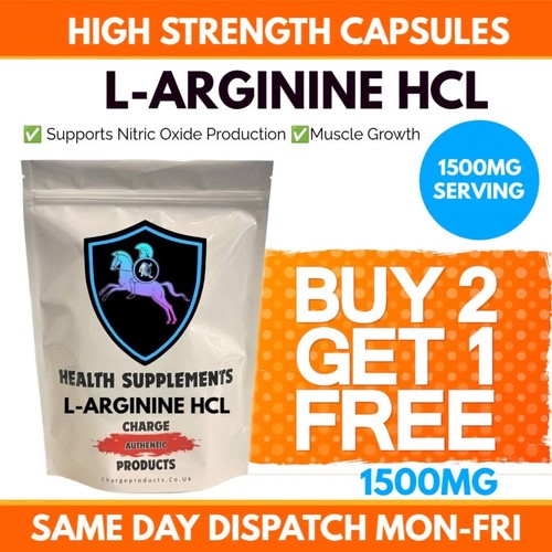 Arginine capsules 1500mg - l-arginine, 60