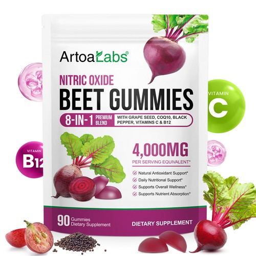 Beetroot gummies 4000mg with - beetroot,