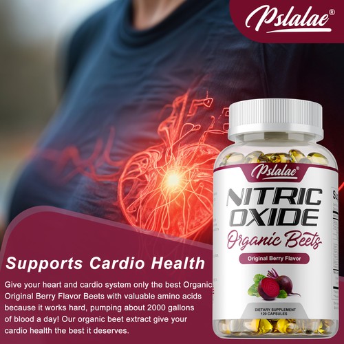 Nitric oxide 120pcs supports - nitric,